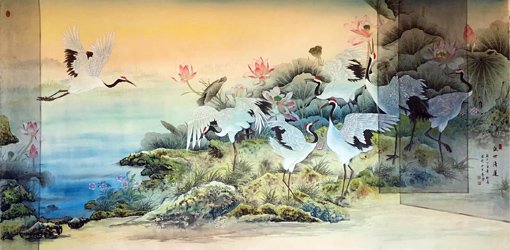 户广生作品《盛世清莲》