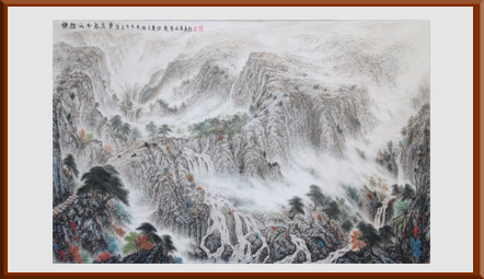 静听山中溪流声（133x67cm）