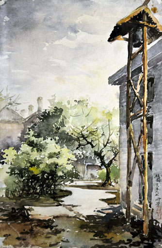 《天津女师钟楼》（现天津美院）