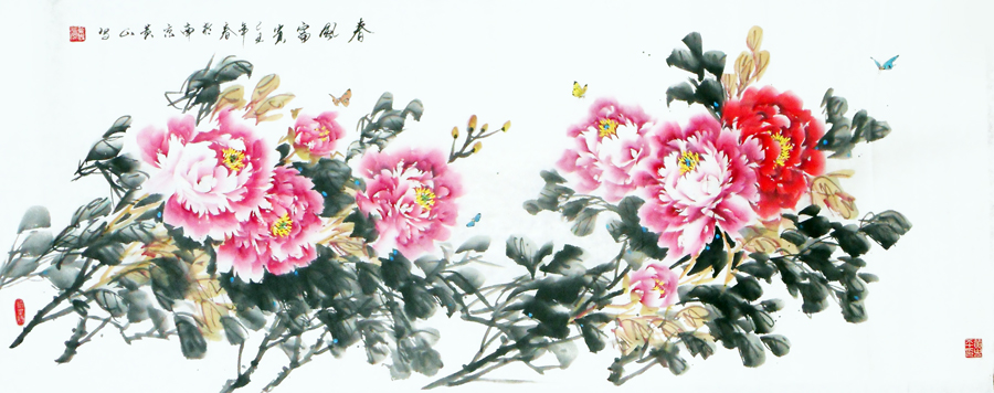 黄忠平作品——《春风富贵》