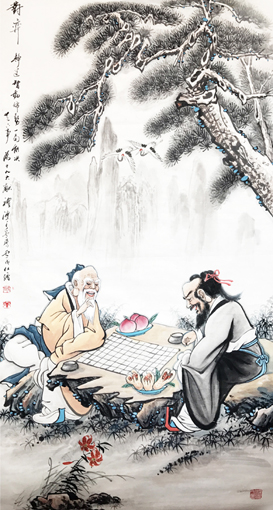 卢成仕作品——《对弈》