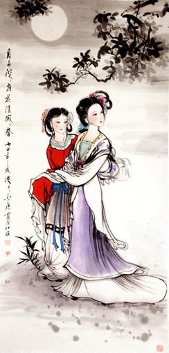 卢成仕作品——《仕女图》