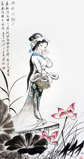 卢成仕作品——《西施浣纱》