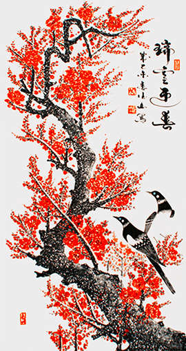 胡德山作品——《瑞雪迎春》