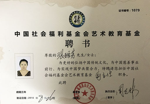 中国社会福利基金会艺术教育基金副主任职务