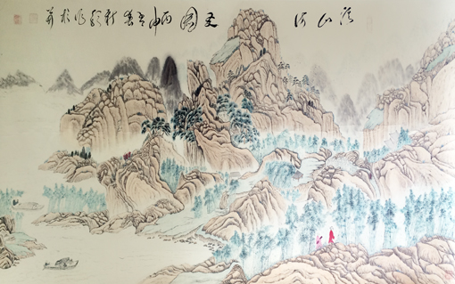 《溪山访友》