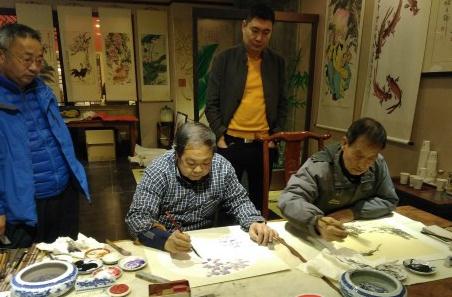 胶州：泽松家居联合西海书画院举办迎新春书画笔会