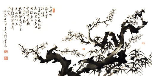 《勾引东风无限情》136x60cm