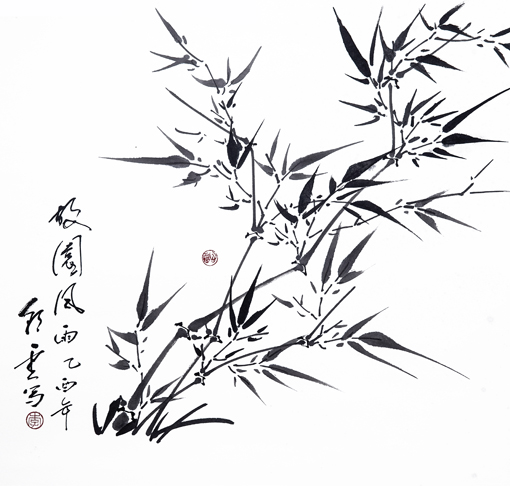 《故园风雨》50x50cm