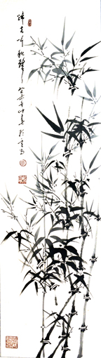 《归去听秋声》136x34cm