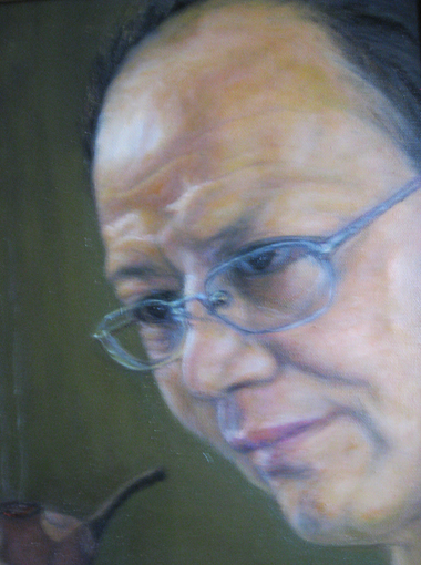 沈光宇作品《戴建国肖像》规格：50x40cm