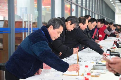 第二十九届五区元宵书画笔会在松江举行
