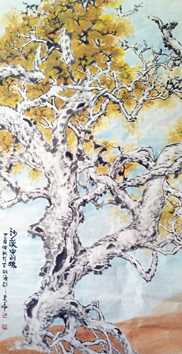 《沙漠中的魂》180cmX97cm