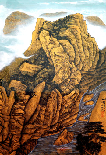 山溪105cmx68cm