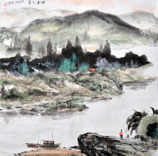 李兆宗作品《桂东之晨》 李兆宗作品《桂东之晨》