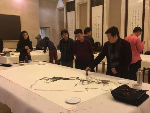 山东省青年中国花鸟画家提名展举办笔会雅集