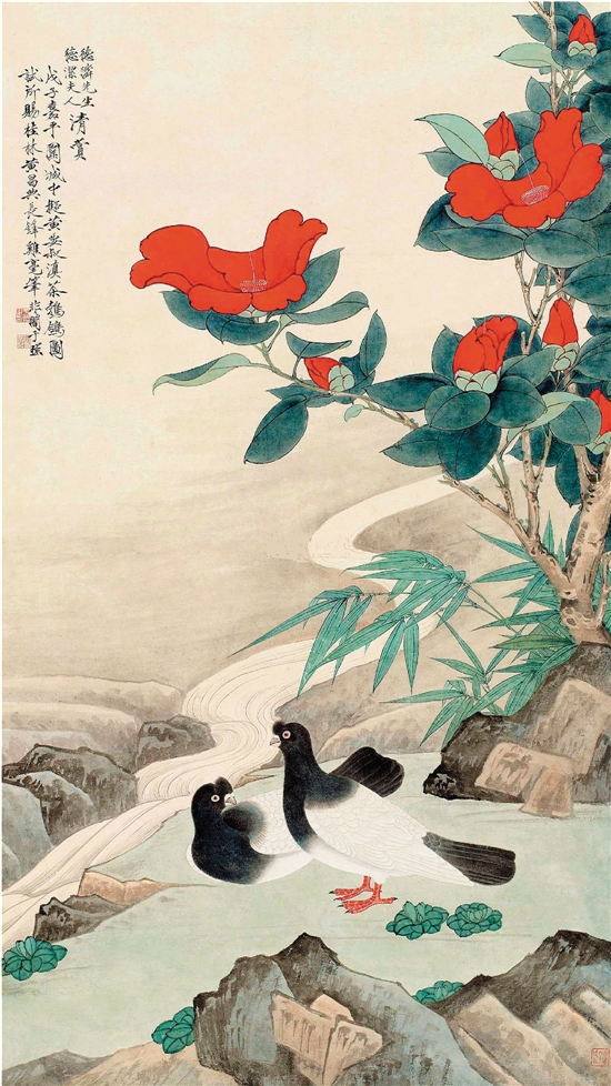 于非闇的工笔画艺术：富丽堂皇