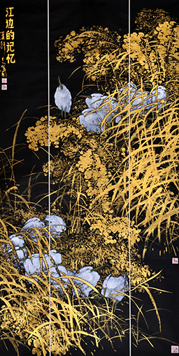 《江边的记忆》 185X96cm
