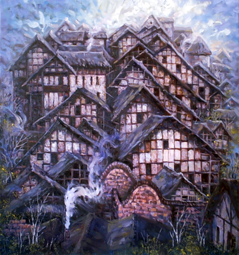 胡艺怀作品《沸腾的山寨》 胡艺怀作品《沸腾的山寨》