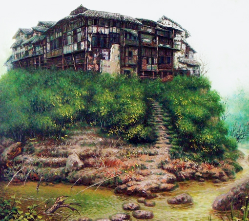 胡艺怀作品《古堡追梦》 胡艺怀作品《古堡追梦》