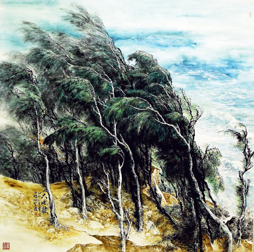 《大风歌》规格:180×180cm 入选全军美展 《大风歌》规格:180×180cm 入选全军美展