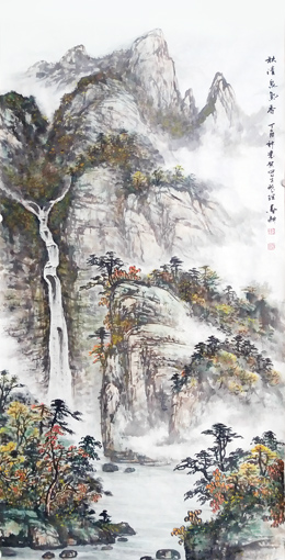雷显平作品《秋清泉气香》