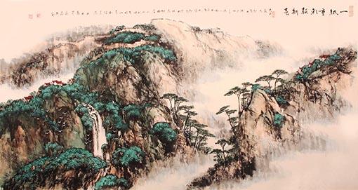 《一纸重彩报新春》 67.5cm×133cm 2009年