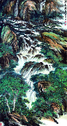 《渊远流长》 178cm×97cm 2006年