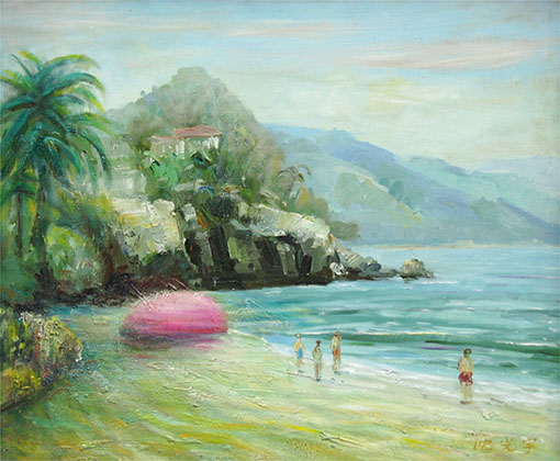 《海边》规格：60x50cm