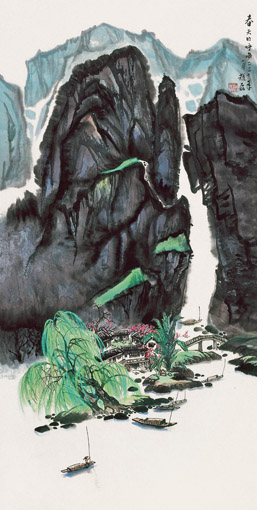 《春天的呼唤》137x68cm 《春天的呼唤》137x68cm