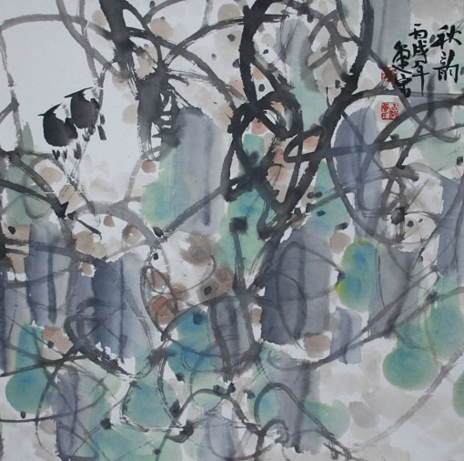 秋韵-黄保健07年9月-68x68cm 秋韵-黄保健07年9月-68x68cm