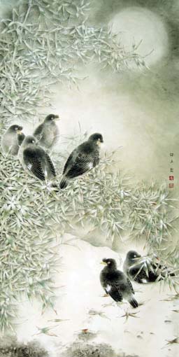 《报春》规格：120x65cm