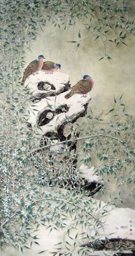 《献瑞图》规格：92x170cm