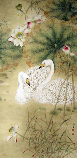 《相依不记秋》规格：133x64cm