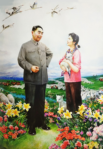 《草原之春》（与赵幼华合作）2008年135cmX96cm