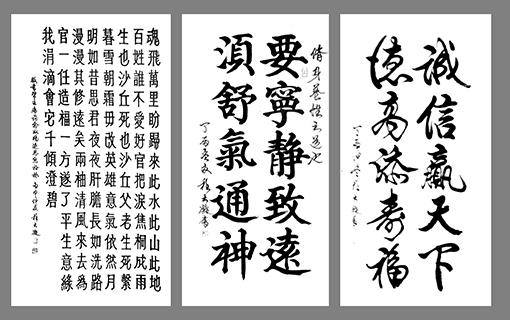 《魂飞万里之五》《宁静致远》《诚信赢天下》