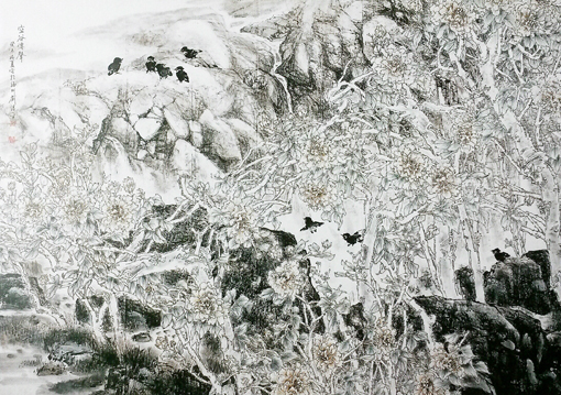 《空谷传声》规格：200x145cm