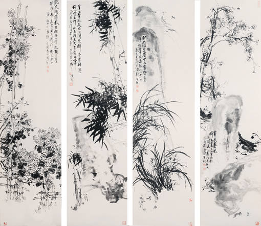 《四君子图》