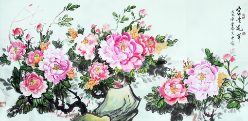 方文采作品《富贵花开》 方文采作品《富贵花开》