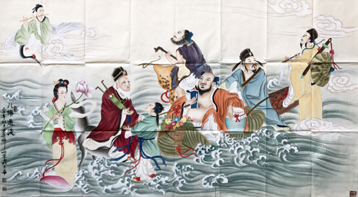 张宝玉作品《八仙过海》 张宝玉作品《八仙过海》