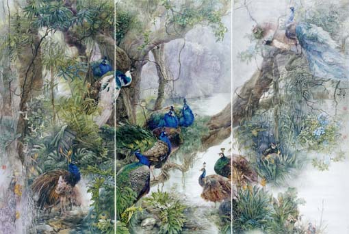 《北回归向上的明珠--孔雀河 》 200cmx300cm