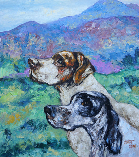 《远方》油画 2018年 90cmx70cm