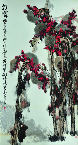 冯晓军作品《朝霞》90cm×180cm