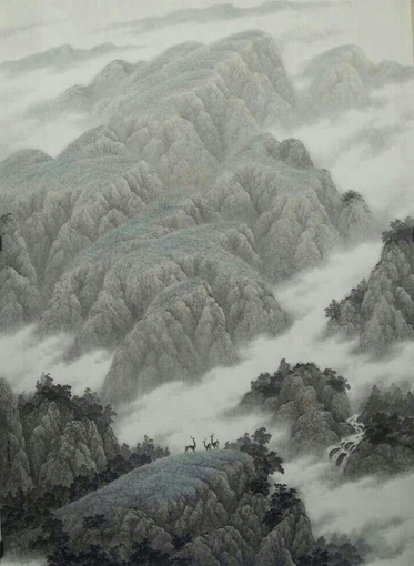 《陇塬叠翠》145cmX190cm