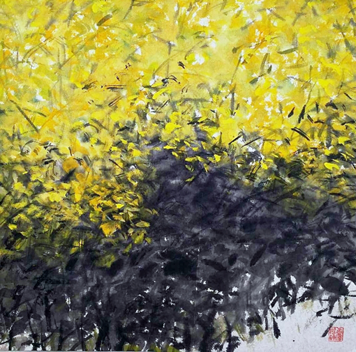 《春消息》38X38cm