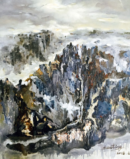 《逝山川》之二80x100cm