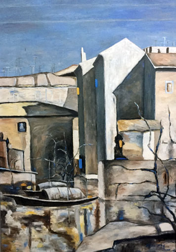 《午后水乡》90x120cm