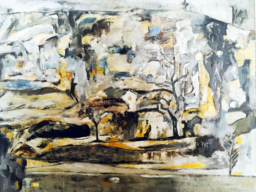 《野村》入选中国美协主办新世纪油画展。80x60cm