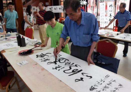 莆田南少林寺首届“喜迎世界佛教论坛书画雅集笔会”圆满