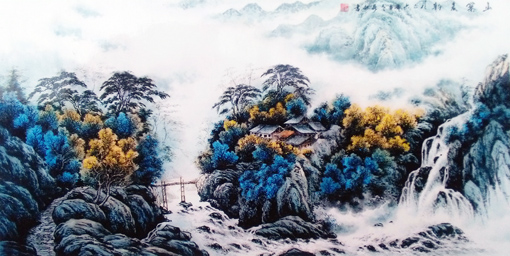 《山寨晨韵》 规格：70x140cm